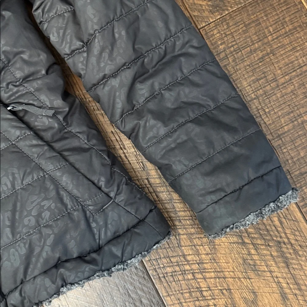 The North Face Girl’s Reversible Coat in Black Leopard